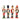 4 Asst 8" Wood Nutcrackers - Magasins Hart | Hart Stores