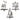 3 Asst 6.5-7.5" Shiny 3D Stocking Holder - Magasins Hart | Hart Stores