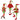 3 Asst,18" Flexible Hanging Fabric Elf - Magasins Hart | Hart Stores