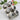A LA CUISINE - 6pcs tin spice jar with window lid and metal stand 100ml