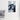 Printed Canvas 75x115in Blue Black White Brick Abstract