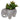 Artificial Succulents Plants in Elephant Pot & White Pot