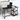 Drogba - Office Desk With Shelves L-Shape