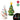 Ceramic Tabletop Christmas Tree – 24cm with Star & Mini Light Reflectors (Assorted White & Green) - Magasins Hart | Hart Stores