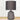 LAURENT TAYLOR - Ceramic Table Taupe Shade Dk Grey Base
