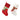 Fabric Knit Design Stocking WITH buttons & Scarf 53cm - Magasins Hart | Hart Stores