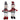 Fabric Sitting Snowman With hanging Legs Red/gray/white 2asst - Magasins Hart | Hart Stores