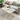 Ensemble de 2 tables d'appoint avec cadre en or et dessus en faux marbre