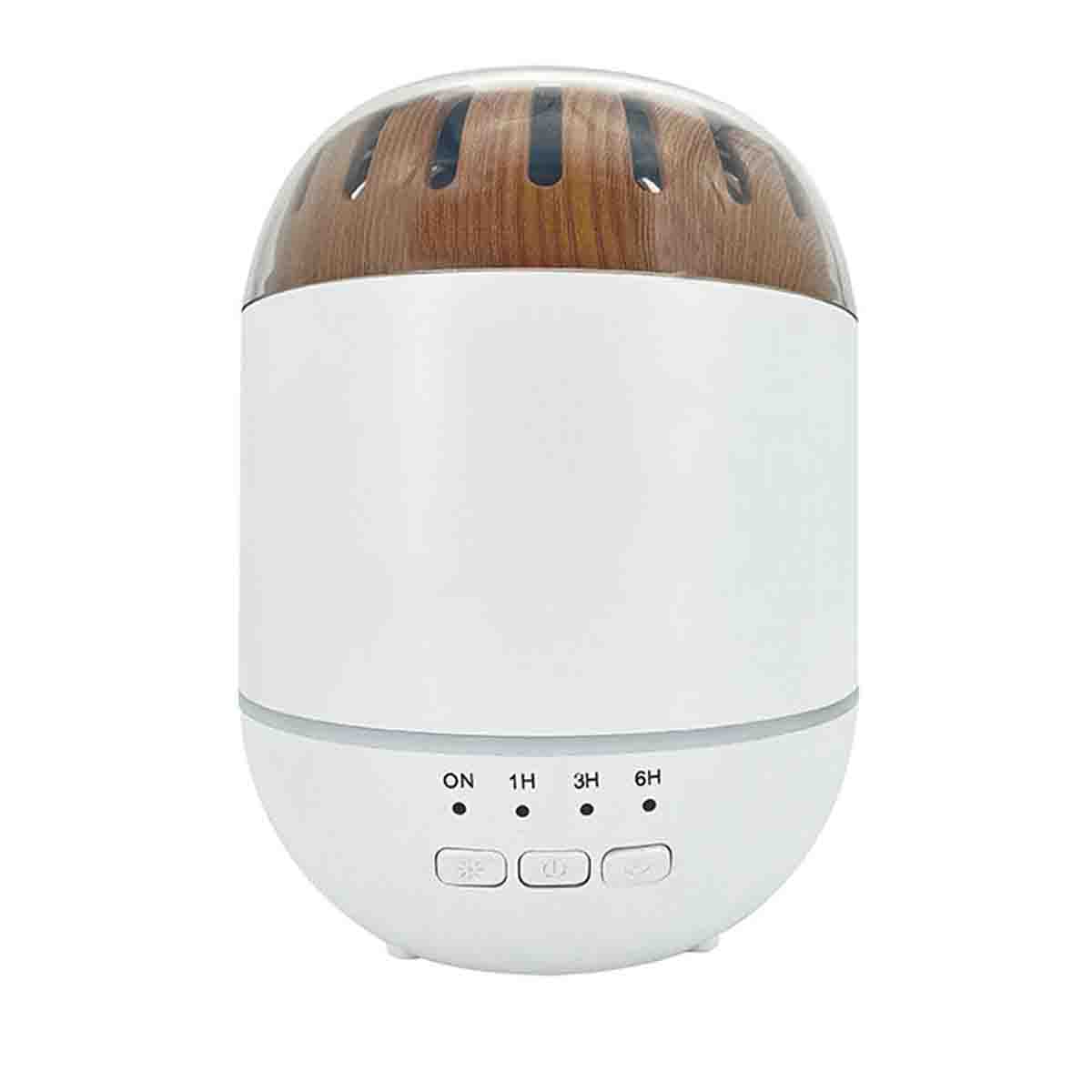 Cylinder Diffuser Lauren Taylor- USB cylinder style white and wood grain diffuser 120 ml ...