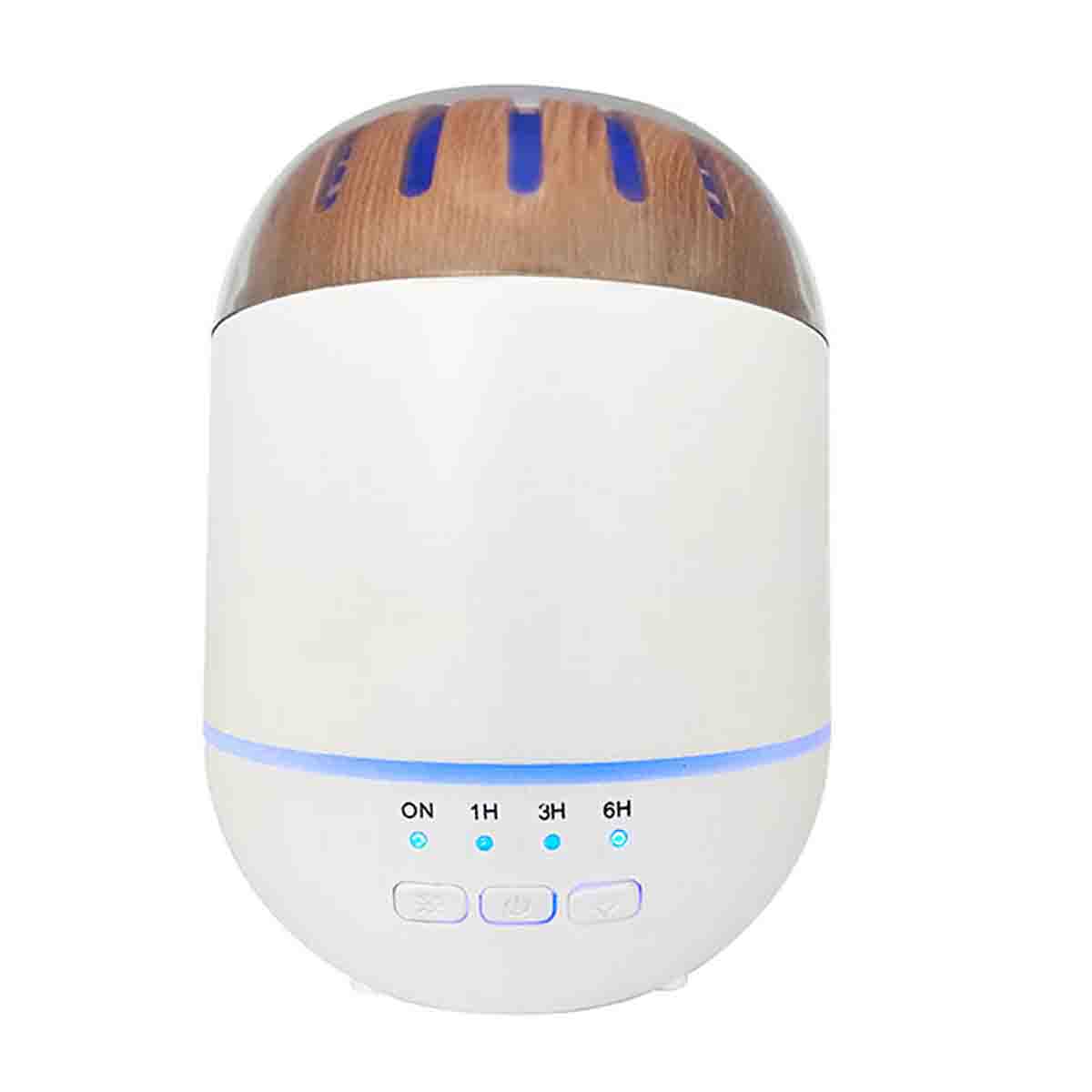 Cylinder Diffuser Lauren Taylor- USB cylinder style white and wood grain diffuser 120 ml ...