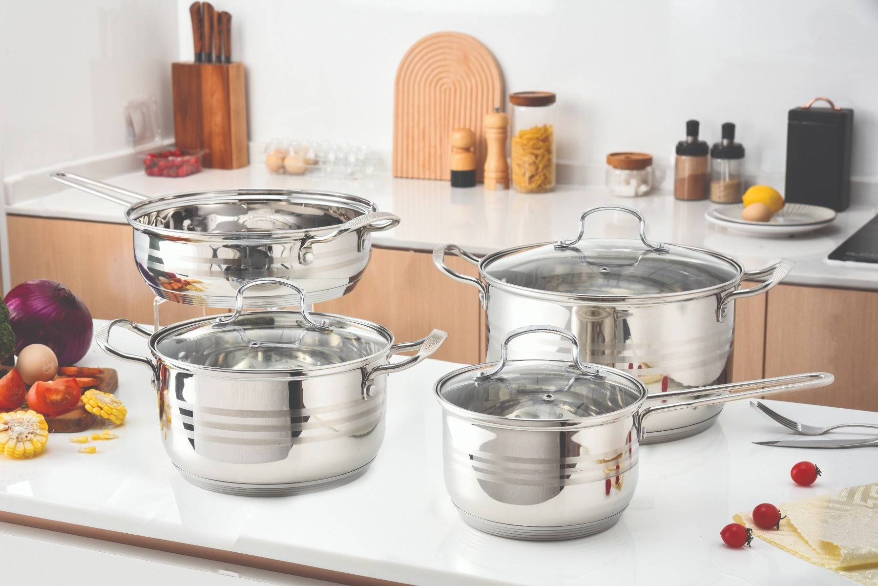 Hart Cookware Massimo 7pc Stainless Steel Cookware Set – Magasins Hart | Hart Stores