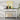 Mohwald - Table console blanche avec plateau en bois et 2 tiroirs