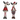 23in Standing Fabric Boy Girl Moose