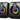 PAIR OF GAMING SPEAKERS FANCY LIGHT