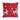 XMAS CUSHION 18X18 SNOWFALL REINDEER RED