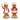 Polyresin Gingerbread Pastry Chef on Base, 20.5cm, 2 Assorted, Red/White/Brown - Magasins Hart | Hart Stores