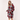 Oversize Hoodie Red Plaid 40 Length Microfleece