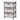 Storage Cabinet Grey Wood with 3 Baskets - Magasins Hart | Hart Stores