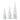 Set Of 3 Fur Cones White With Gold Stripes 38 - 45.75 - 61cm - Magasins Hart | Hart Stores