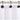 SPA - black 12pc set circle metal shower hooks