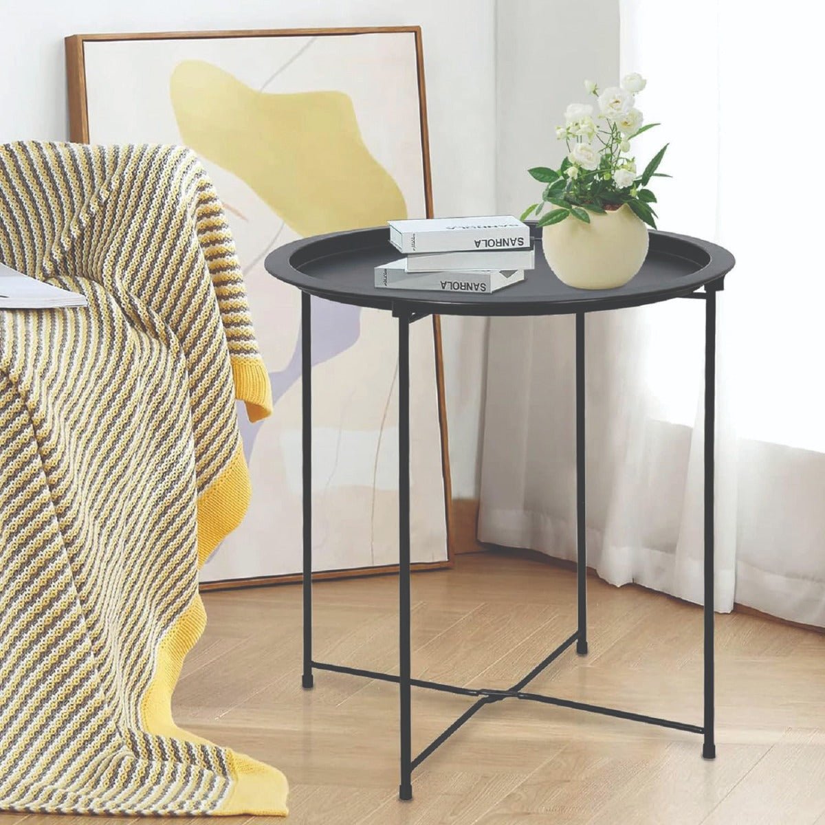Studio 707- Black Metal Side Table – Magasins Hart | Hart Stores