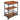 3-TIER WOOD & METAL TROLLEY 80X45.7X90CM