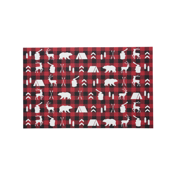 AVA - PVC Mat 50x80 cm | Rustic Cabin