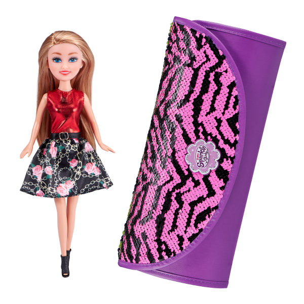 Sparkle Girlz Playset Dolls W/carrying Case