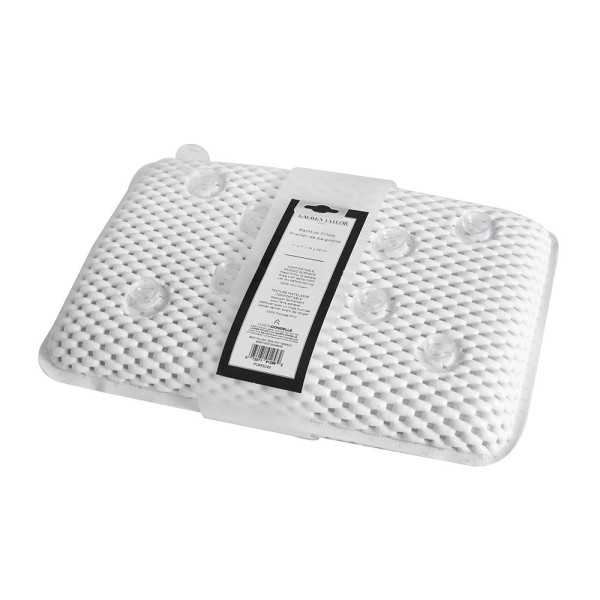 Oreiller de bain avec ventouses