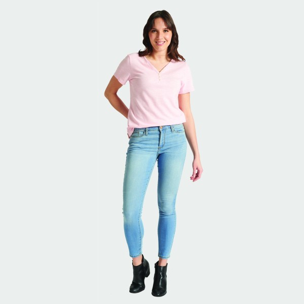 Pink Henley T-Shirt
