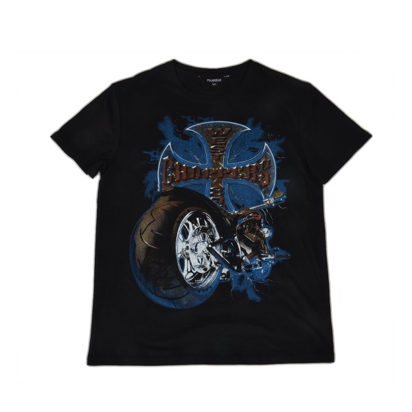 Polargear - Black Graphic T-Shirt - Motorcycle - Magasins Hart | Hart Stores