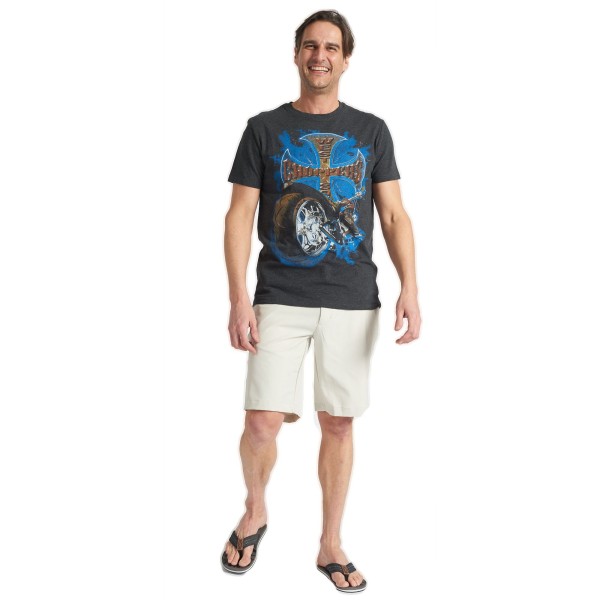 Polargear - T-shirt graphique charcoal - Moto