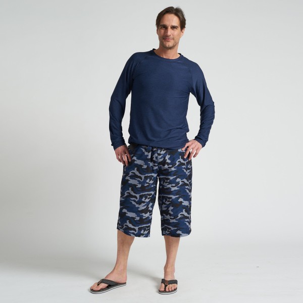 Polargear - Bermuda camo bleu marine