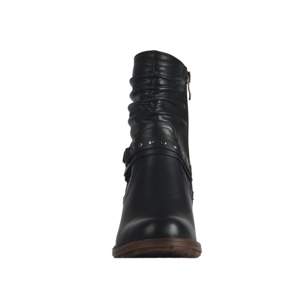 Bottes avec plis sur haut