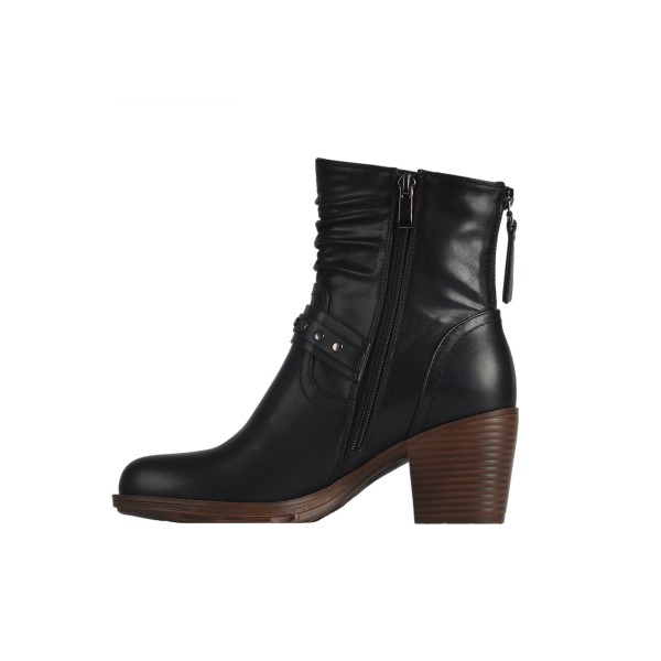 Bottes avec plis sur haut