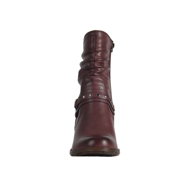 Bottes avec plis sur haut