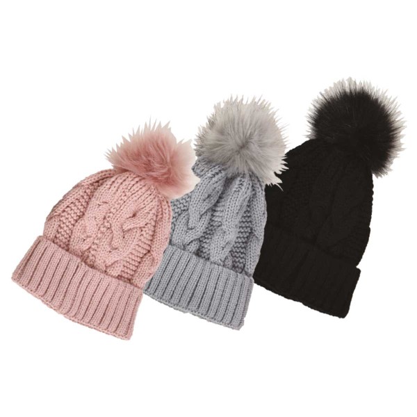 LDS ACRYLIC TUQUES WITH POM POM