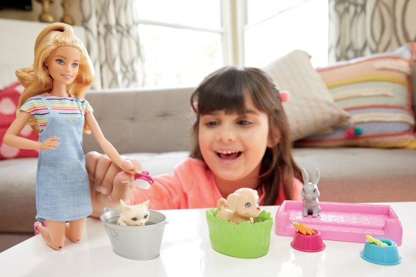 Barbie - Coffret de jeu Bain des animaux