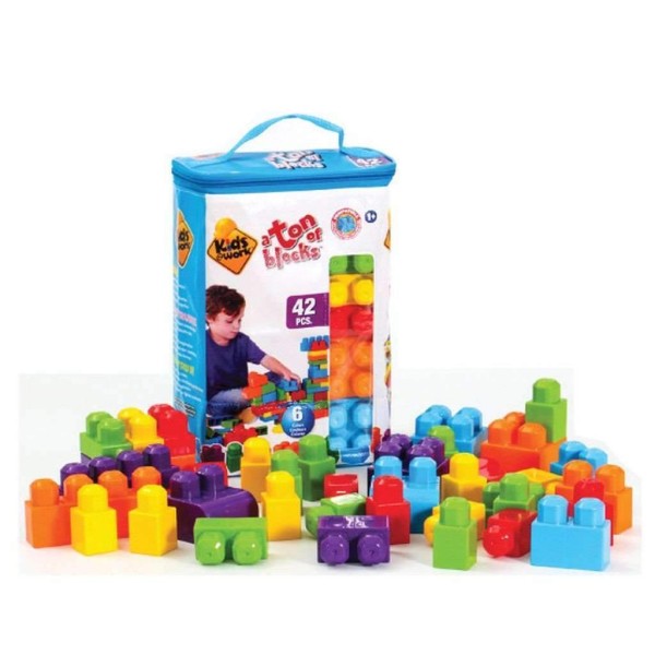 Kids At Work 42 Pcs Block Tote - Magasins Hart | Hart Stores