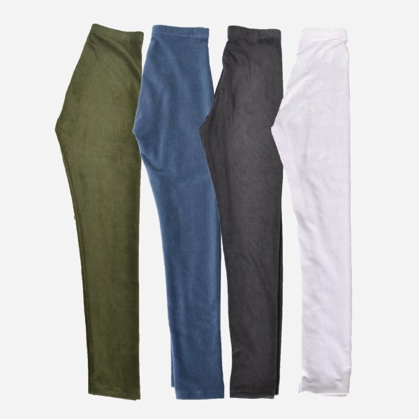 Legging Côtelé En Velours