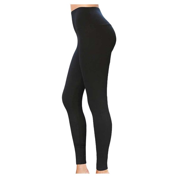 Yummy High Waist Black Pull On Legging