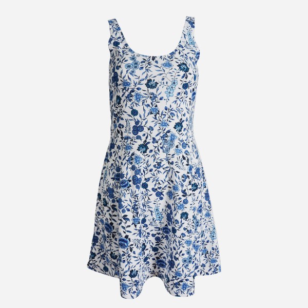 Round Neck Sleeveless Printed Sundress