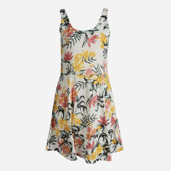Round Neck Sleeveless Printed Sundress