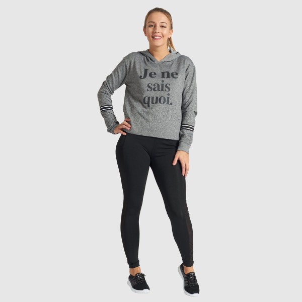 Grey Graphic Letter Sweater - Je ne sais quoi.