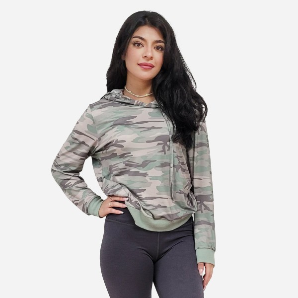 Peach Skinned Camo Hoodie
