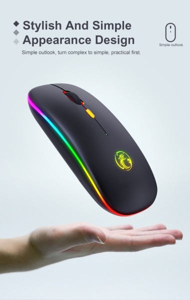 Wattson - Wireless BT Rechargeable Mouse - Led Light