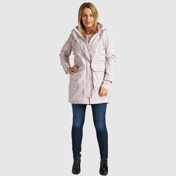 Pink Camo Hooded Jacket