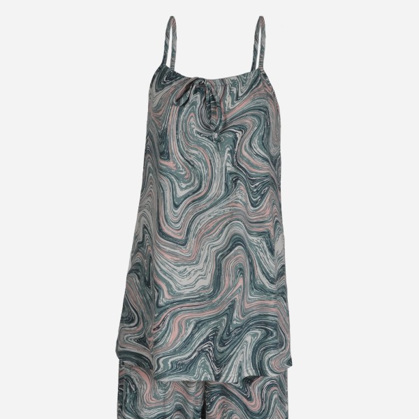 Kayla Yummy Sleepwear - Camisole à imprimé marbré