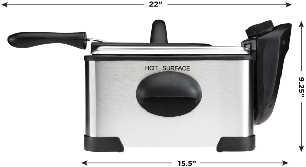 Chefman - Friteuse électrique 4.5 L