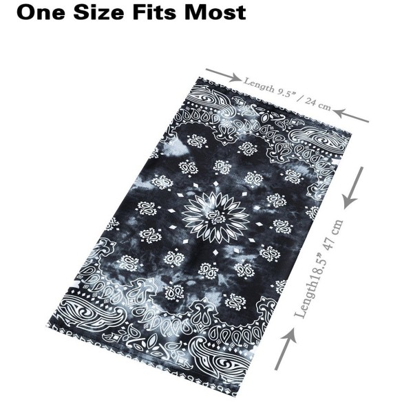 Masque bandana - Motif cachemire teinté noir (Disponible en ligne seulement)